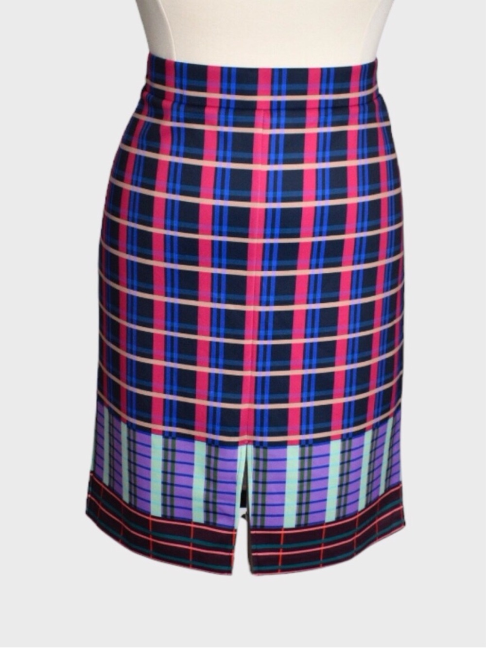 Eloquii Plaid Stretch‎ Pencil Skirt